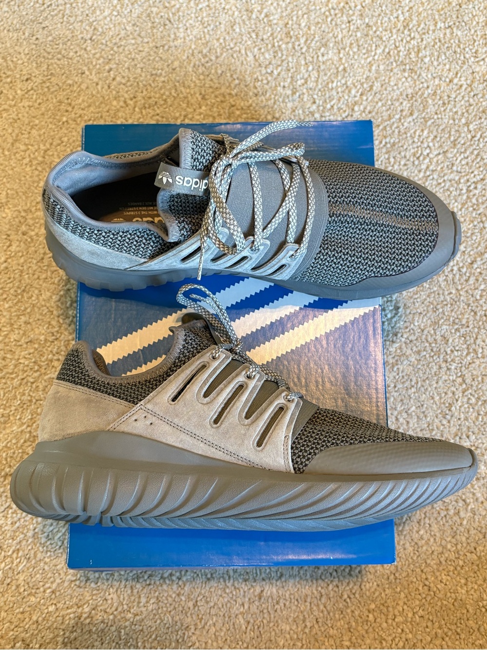 Adidas Tubular Radial grey sneakers